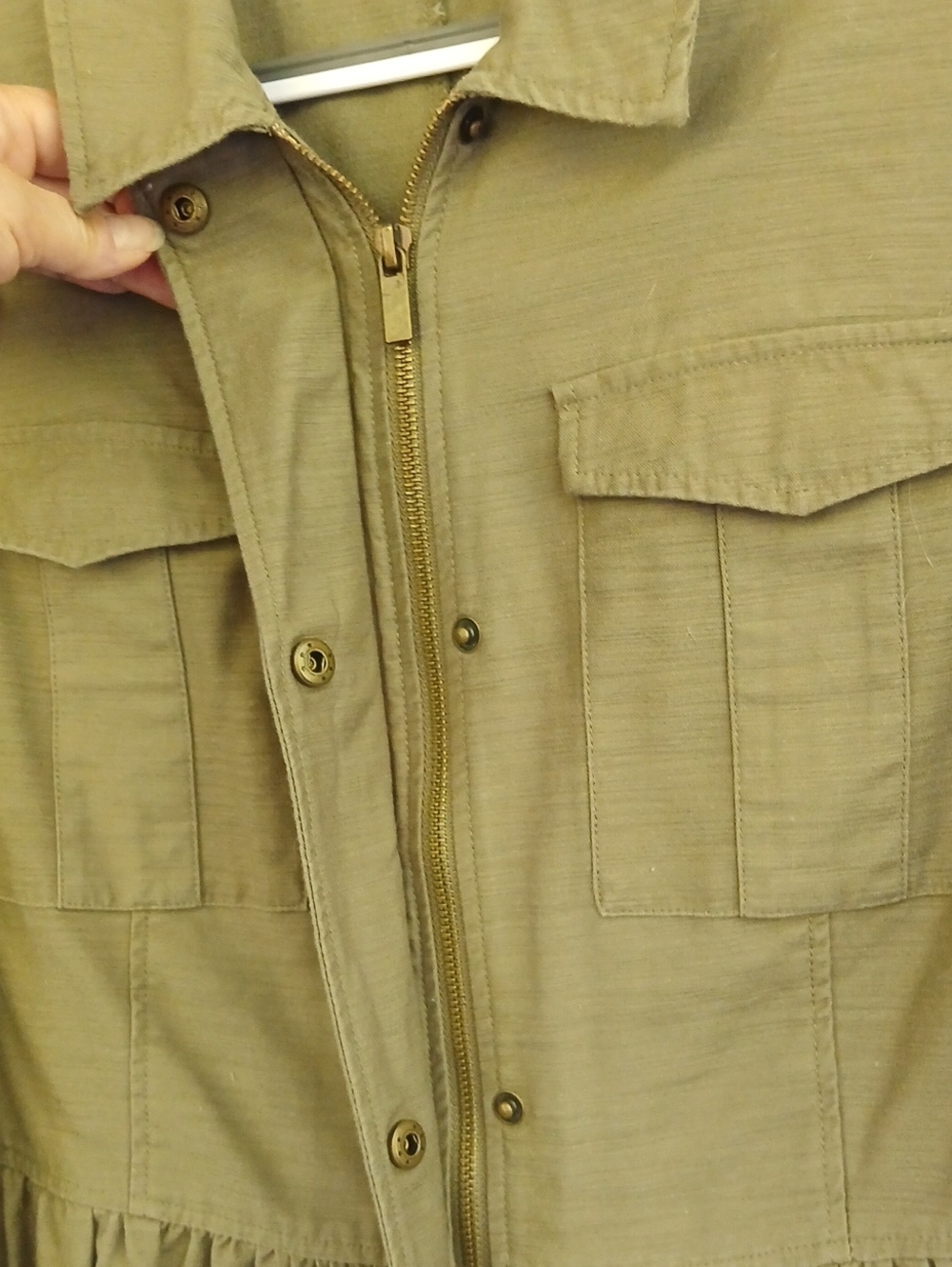 Olive Green Utility Jacket - Picture 4 of 4